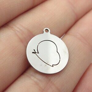 925 Sterling Silver USA Two In Town Snail Charm Pendant